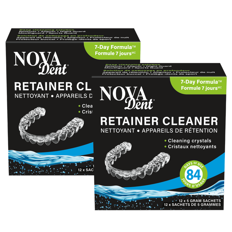 Novadent Retainer Cleaner 168-Day Packaging